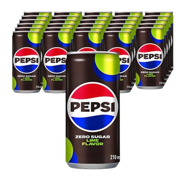 펩시 제로슈거 라임향, 30개, 210ml