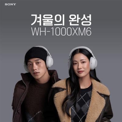 소니 노이즈캔슬링 블루투스 헤드폰, WH-1000XM6